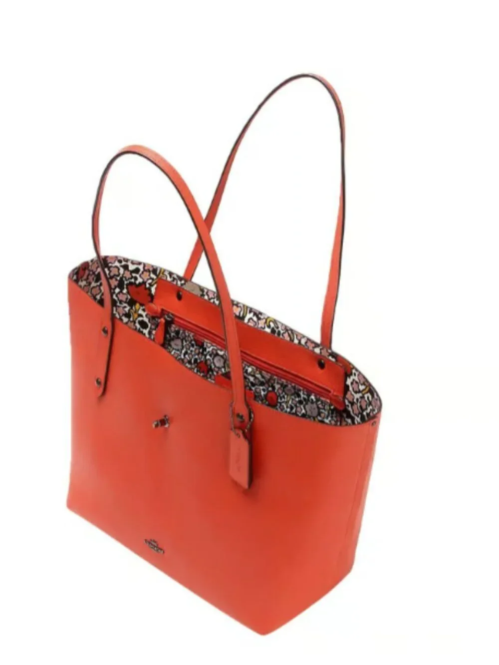 Coach Coral Turnlock Tote Bag